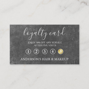 Modern Simple elegant typography Loyalty Card