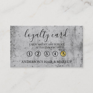 Modern Simple elegant typography Loyalty Card