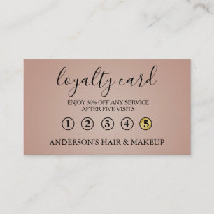 Modern Simple elegant typography Loyalty Card