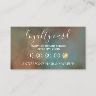 Modern Simple elegant typography Loyalty Card