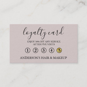 Modern Simple elegant typography Loyalty Card