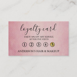 Modern Simple elegant typography Loyalty Card