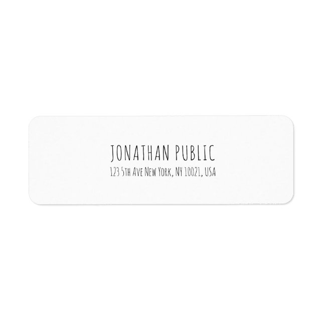 Modern Simple Elegant White Professional Plain (Front)