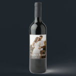 Modern Simple Engagement Photo wedding Favour  Wine Label<br><div class="desc">"Seal the Memory with a Sip": Modern Simple Engagement Photo Wedding Favour Wine Label Elevate every bottle of wine at your celebration to a beautiful keepsake with this custom wine label, designed with love for the love-struck couple. 🔹 Features: Unforgettable Elegance: Personalize with your engagement photo, names, and wedding date....</div>