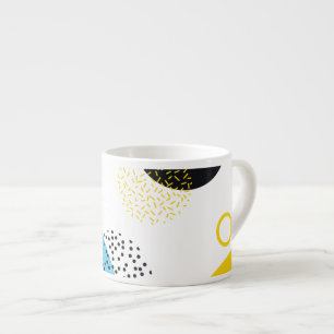 Modern, simple, fun, Memphis style geometric art Espresso Cup