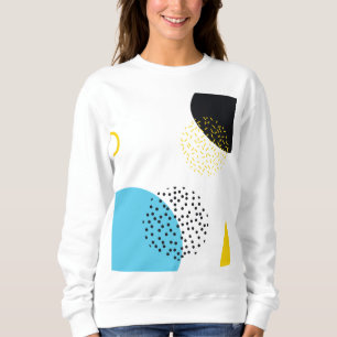 Modern, simple, fun, Memphis style geometric art Sweatshirt