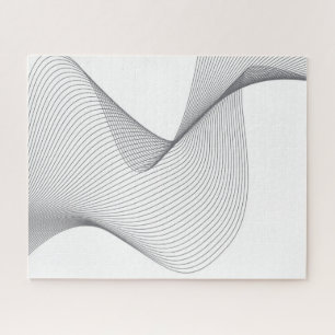 Modern, simple, futuristic urban wavy illustration jigsaw puzzle