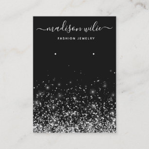 Modern Simple glitter jewellery earring display Ch Business Card