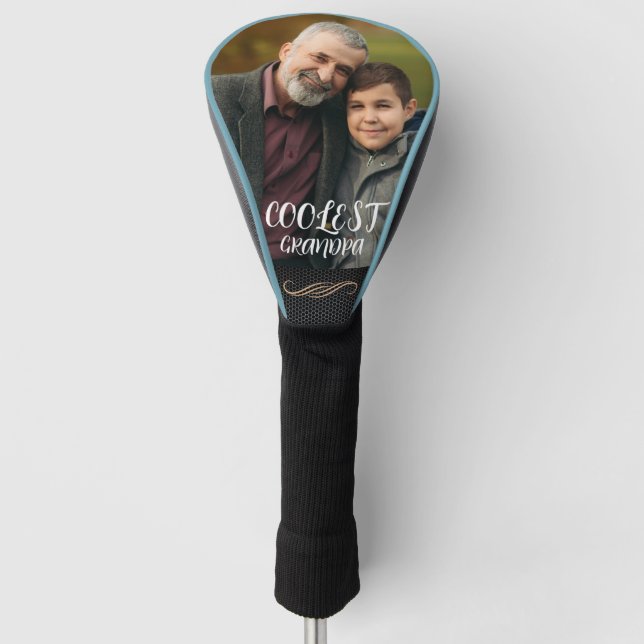 Modern Simple Golfer Grandfather Cool Sports Gift Golf Head Cover (Front)