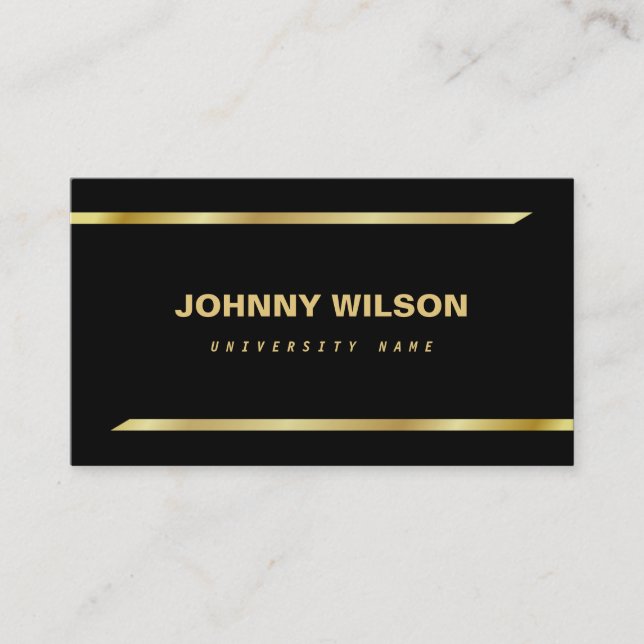 Modern Simple Graduate Student Business Card (Front)