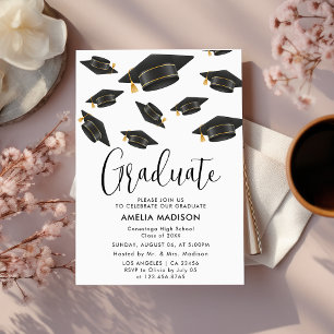 Modern Simple Graduation Party Invitation
