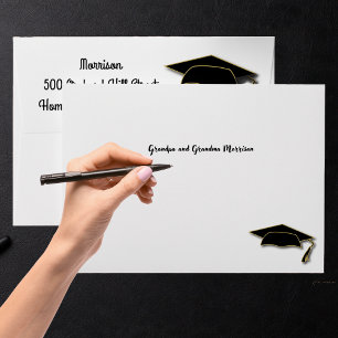 Modern Simple Graduation Party Thank You Envelope