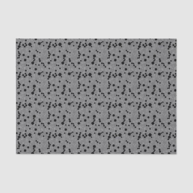 Modern Simple Gray Terrazzo Tissue Paper (Front)