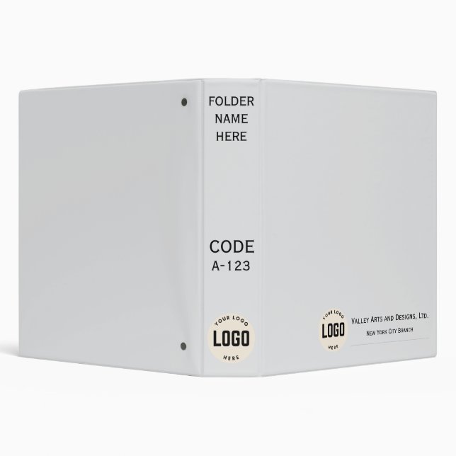 Modern Simple Grey Business Office School  Binder (Background)