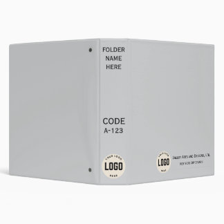 Modern Simple Grey Business Office School Binder