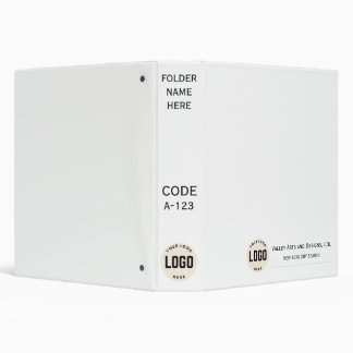 Modern Simple Grey Business Office School Binder