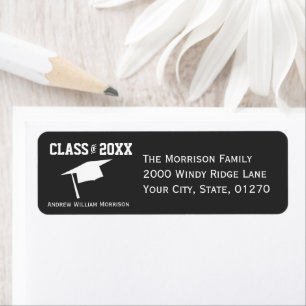 Modern Simple Grey Graduation Cap Class of 20XX