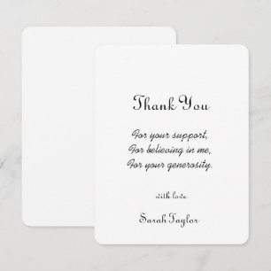 Modern Simple Handwriting Bridal Shower Wedding Thank You Card