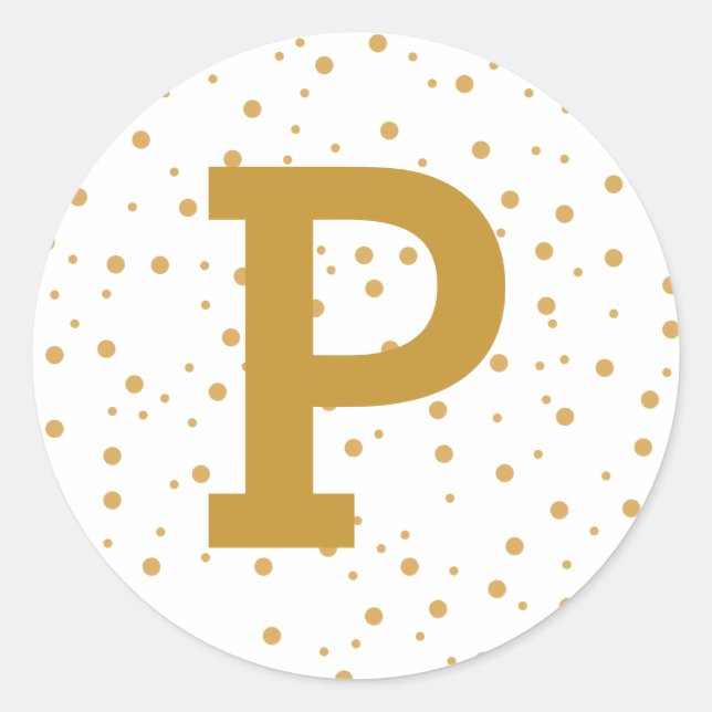 Modern Simple Joy Personalized Gold Envelope Seal (Front)