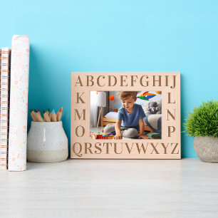 Modern Simple Kid's Learning, The English Alphabet Etched Frames