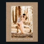 Modern Simple Kraft Style Wedding Photo Poster<br><div class="desc">Modern Simple Kraft Style Wedding Photo Poster</div>