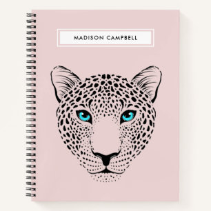 Modern Simple Leopard Face Pattern Back Blush No Notebook