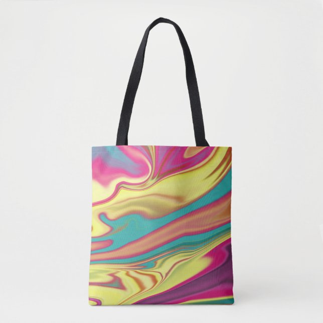 Modern simple marble granite texture liquid flow w tote bag (Front)
