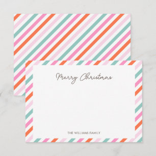 Modern Simple Merry Christmas Note Card