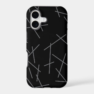 Modern, simple, messy, trendy graphic line pattern