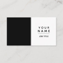 Modern Simple Minimal Black and White Color Block