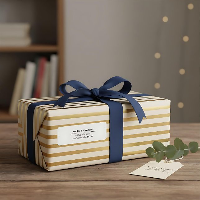 Modern simple minimal chic return address label (Creator Uploaded)