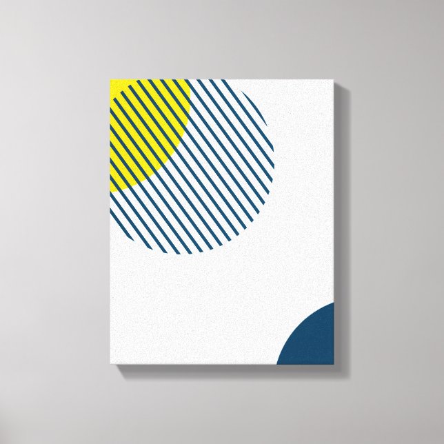 Modern, simple, minimal, trendy urban abstract art canvas print (Front)