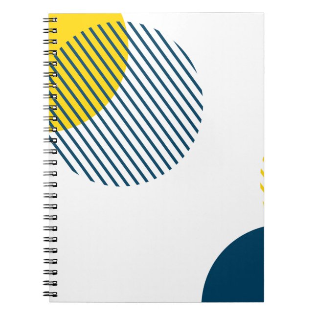 Modern, simple, minimal, trendy urban abstract art notebook (Front)