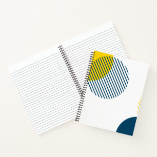 Modern, simple, minimal, trendy urban abstract art notebook
