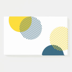 Modern, simple, minimal, trendy urban abstract art post-it notes