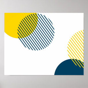 Modern, simple, minimal, trendy urban abstract art poster