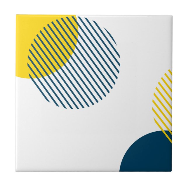 Modern, simple, minimal, trendy urban abstract art tile (Front)