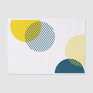 Modern, simple, minimal, trendy urban abstract art tissue paper