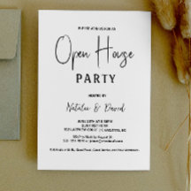 Modern Simple Minimalist Black & White Open House