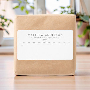 Modern Simple Minimalist Business Mailing Shipping