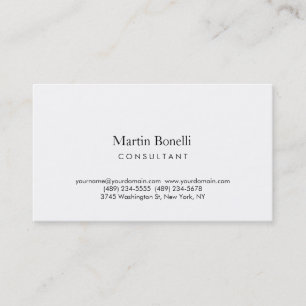 Modern Simple Minimalist Calligraphy Business Card