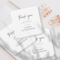 Modern Simple Minimalist Chic Thank You