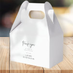 Modern Simple Minimalist Chic Thank You Favor Box<br><div class="desc">Design is composed of modern chic typography with sans serif and serif font.</div>