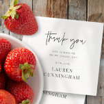 Modern Simple Minimalist Chic Thank You Napkin<br><div class="desc">Design is composed of modern chic typography with sans serif and serif font.</div>