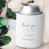 Modern Simple Minimalist Chic Wedding Thank You