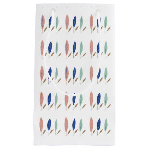 Modern simple minimalist leaves Wrapping Paper Small Gift Bag