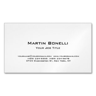 Modern Simple Minimalist Magnetic Business Card