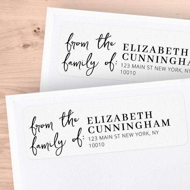 Modern Simple Minimalist Memorial Return Address (Creator Uploaded)