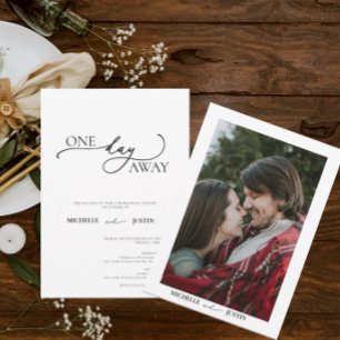 Modern Simple Minimalist Rehearsal Dinner Invita Invitation