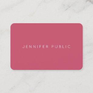 Modern Simple Minimalist Trend Colours Template Business Card